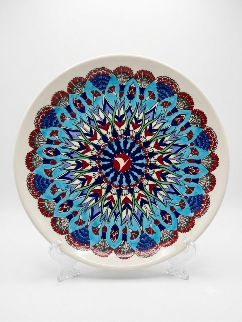 Turkish Airlines Business Class VIP Gift Plate Handmade Iznik Ceramic Decor Boxe